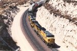 Eastbound manifest near the top of the grade